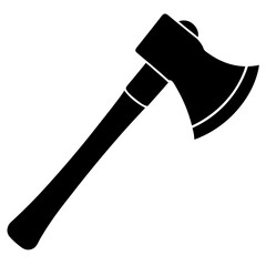 Axe silhouette stencil icon