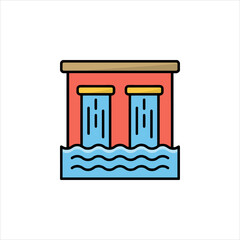 vector illustration of a greek column