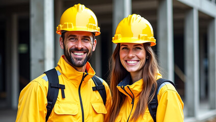 Specialist engineers analyzing technical feasibility reports within a factory