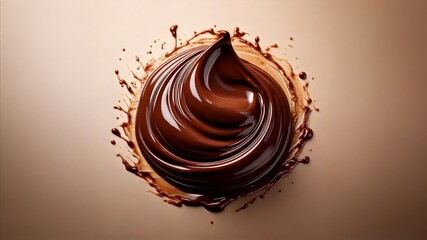 melted chocolate dripping on a light surface
