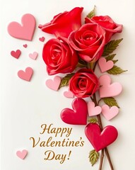 Postcard. Valentine's Day. Valentine.
