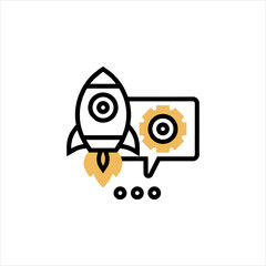 vector illustration of an abstract face