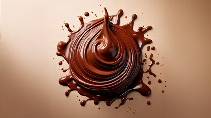 melted chocolate dripping on a light surface
