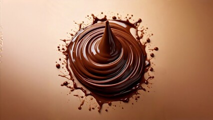 melted chocolate dripping on a light surface
