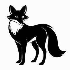 Obraz premium Minimalist Fox Silhouette