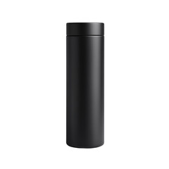 Sleek black travel mug for hot and cold drinks with secure lid and modern style design