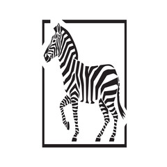 zebra vector illustration silhouette