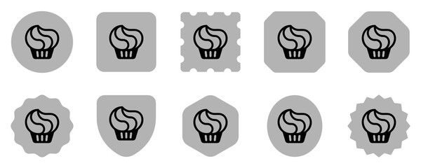 Editable muffin, cupcake, cake vector icon. Bakery, cooking, food. Part of a big icon set family. Perfect for web and app interfaces, presentations, infographics, etc