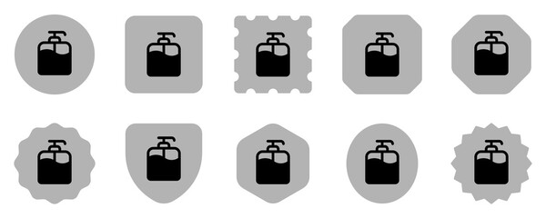 Editable shampoo pump bottle vector icon. Barbershop, lifestyle, grooming. Part of a big icon set family. Perfect for web and app interfaces, presentations, infographics, etc