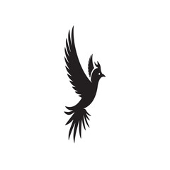 Vector illustration of a bird silhouette