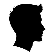silhouette of a man head