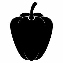 vector illustration of a bell pepper