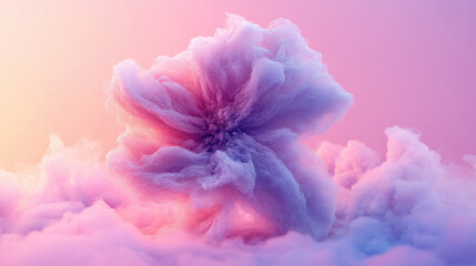 Fototapeta premium Abstract Pastel Cloud Formation Digital Art