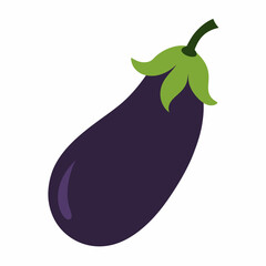 eggplant on a white background