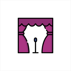 vector illustration of a brush