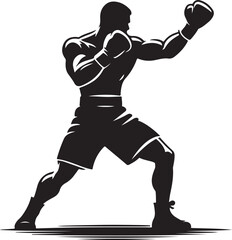 silhouette of a boxer © SATHI