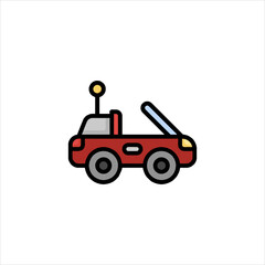 toy car isolated on white