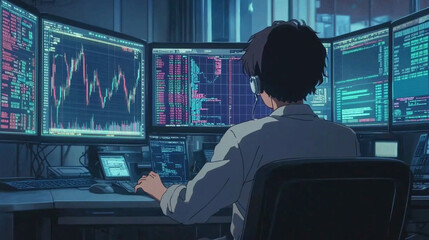 He made a profit by day trading during market hours.