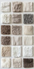 Collection of textured fabrics in various neutral tones (1)