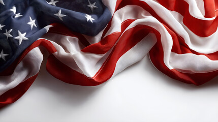 United States Flag in Waves: The flag of the United States is depicted in a captivating display, as it gently undulates and flows in graceful waves, its iconic stars and stripes rippling elegantly.