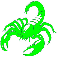 green scorpion icon