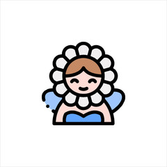 baby girl in blue