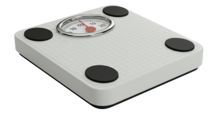 Isolated Bathroom Scale Weight Measurement Fitness