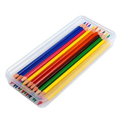 Obraz premium colored pencils on white background