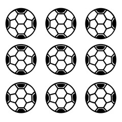 soccer ball isolated on white