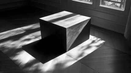 Dark square, shadowed corners, dramatic effect - antique deep silhouette gravity thriller