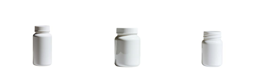 Product packaging showcase on transparent background