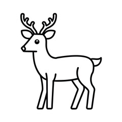 Fototapeta premium charismas deer vector illustration
