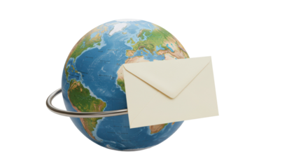 Isolated Earth Globe with Envelope Conveying Global Communication