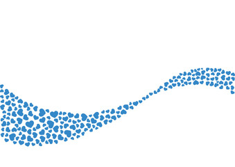 ハート柄の背景 青系の単色 ハート