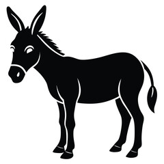 Donkey Vector Silhouette