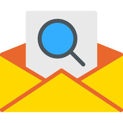 Find Mail single vector illustration icon