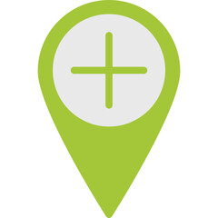Add Location single vector illustration icon