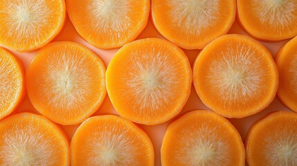 Fresh vibrant orange carrot with detailed texture, showcasing natural freshness and simplicity.