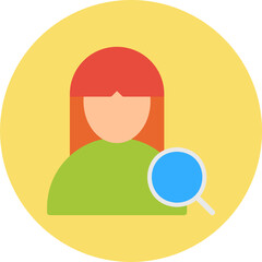 Find Female Profile single vector illustration icon