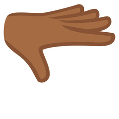 Palm Up Medium dark Skin
