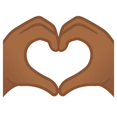 Heart Hands Medium-Dark Skin
