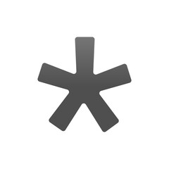 Fototapeta premium Black Asterisk 