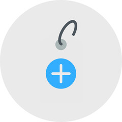 Fototapeta premium Add Tag single vector illustration icon