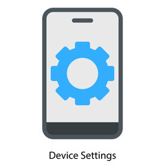 Device Settings single vector illustration icon