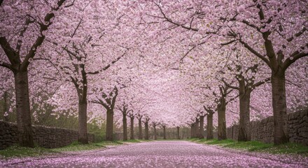 Fototapeta premium Cherry Blossom Avenue, Photos