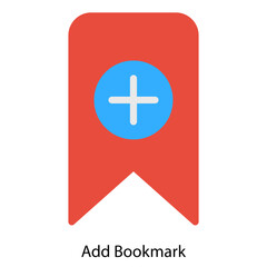 Add Bookmark single vector illustration icon