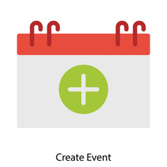 Create Event single vector illustration icon
