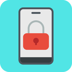 Secure Device single vector illustration icon