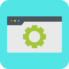 Browser Settings single vector illustration icon
