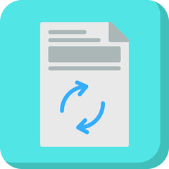Update Document single vector illustration icon